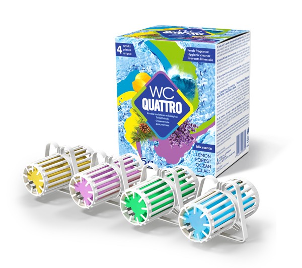 OSVJEŽIVAČ WC ŠKOLJKE S KOŠARICOM 4/1 QUATTRO