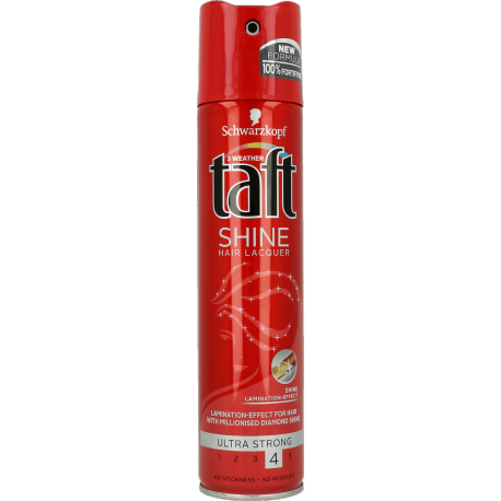 TAFT LAK ZA KOSU 250ML SHINE 4