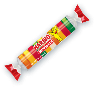 HARIBO GUMENI BOMBONI 25G ROULETTE